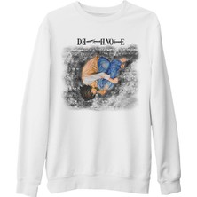 Lord T-Shirt Death Note - Upside Down Beyaz Kalın Sweatshirt