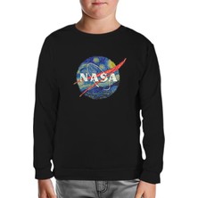 Lord T-Shirt Nasa - Van Gogh Siyah Çocuk Sweatshirt