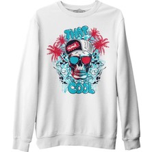 Lord T-Shirt That Cool - Kurukafa Beyaz Erkek Kalın Sweatshirt