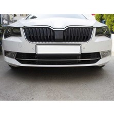 OMSA Skoda Superb B8 Krom Ön Tampon Çıtası 3 Parça 2015-2019 Arası