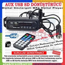 Class Aux Girişi Olan Araçlar Içim Çakmaklık Girişli Spiral Kablo Oto Teyp Aux , USB , Sd Çevirici Dönüştürücü ve Bluetoothlu