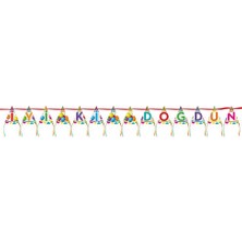 Balonevi THB5930 Gökkuşağı Iyiki Doğdun Külah Banner BMP1520THB5930