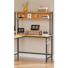 Decovizyon Metal Ahşap Natural Monitör Yükseltici Stand