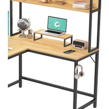 Decovizyon Metal Ahşap Natural Monitör Yükseltici Stand