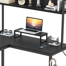 Decovizyon Metal Ahşap Monitör Yükseltici Stand Siyah