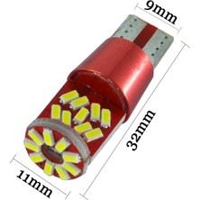 Techmaster T10 3014 Park LED Ampülü 27 Ledli Canbus Beyaz