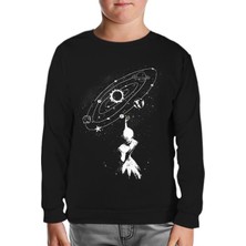 Lord T-Shirt Galaksi Siyah Çocuk Sweatshirt