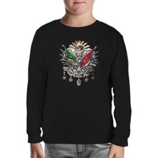 Lord T-Shirt Osmanlı Arması Siyah Çocuk Sweatshirt