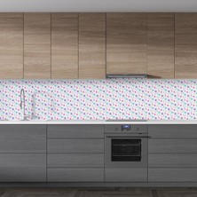 Sticker Art Mutfak Tezgah Arası Folyo Fayans Kaplama Folyosu Renkli Puantiye Desen 60 x 300