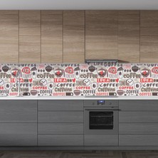 Sticker Art Mutfak Tezgah Arası Folyo Fayans Kaplama Folyosu Idea Coffee 60 x 500