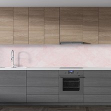 Sticker Art Mutfak Tezgah Arası Folyo Fayans Kaplama Folyosu Pembe Mermer 60 x 500