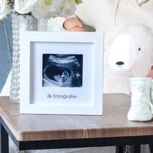 Fufizu Ilk Fotoğrafım Bebek Ultrason Çerçevesi - Bebek Odası Resim Anı Çerçevesi