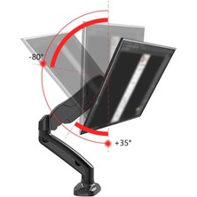 Kaloc Klc-DS90 17"-32" Monitör Masa Tutucu Kol Stand