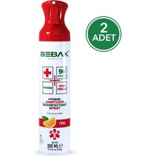 Bebak Sprey Oda Dezenfektanı Limon 300ML 2 Adet