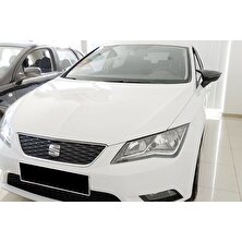 Omsa Seat Leon 5F Yarasa Ayna Kapağı Piano Siyah Abs 2012 Ve Sonrası