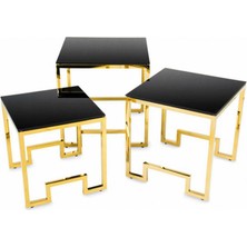 Decovizyon Foster Gold Zigon Yan Sehpa