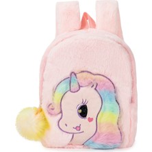 Miracle Qiji Sevimli Unicorn Peluş Okul Çantası (Yurt Dışından)