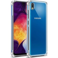 Printone Samsung Galaxy A10 Uyumlu Kılıf Köşe Korumalı Şeffaf Airbag Antishock Kapak