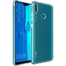 Printone Huawei Y7 Prime 2019 Uyumlu Kılıf Köşe Korumalı Şeffaf Airbag Antishock Kapak