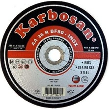 Karbosan Inox Kesici Taşlama Disk 180 mm 10 Lu