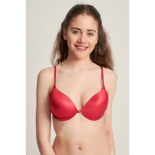 Pemilo Kadın 7101016 Desteksiz Taşlı Mikro Sütyen Bordo