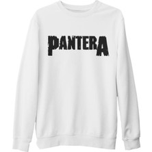 Lord T-Shirt Pantera - Logo Beyaz Kalın Sweatshirt