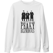 Lord T-Shirt Peaky Blinders - Brothers Beyaz Kalın Sweatshirt