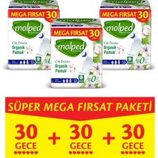 Molped Pure&Soft Gece Süper Mega Paket 90 Adet