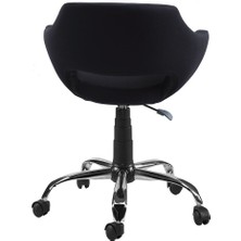 Sandino Viva - Siyah, Kumaş , Metal Ayaklı Ofis Çalışma Sandalyesi