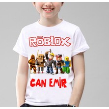 Taketshirt Isim Yazılı Kişiye Özel Roblox Unisex Çocuk T-Shirt