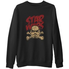 Lord T-Shirt Star Wars - Stormtrooper  Siyah Erkek Kalın Sweatshirt