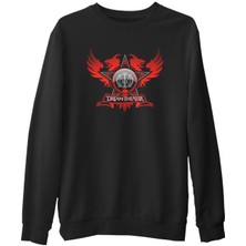 Lord T-Shirt Dream Theater - Logo Star  Siyah Erkek Kalın Sweatshirt