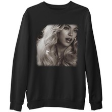 Lord T-Shirt Beyonce - Star  Siyah Erkek Kalın Sweatshirt