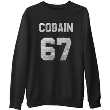 Lord T-Shirt Kurt Cobain - 67  Siyah Erkek Kalın Sweatshirt
