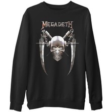 Lord T-Shirt Megadeth - Vic 6  Siyah Erkek Kalın Sweatshirt