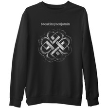 Lord T-Shirt Breaking Benjamin - Logo  Siyah Erkek Kalın Sweatshirt