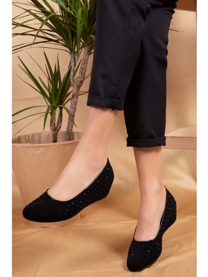 Gondol Ev Ayakkabısı Siyah Nubuk 36 DMR.155