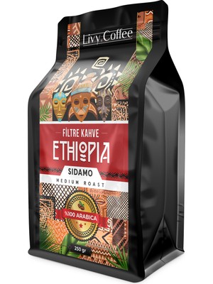 Livy Coffee Ethiopia Sidamo Yöresel Filtre Kahve 250 gr