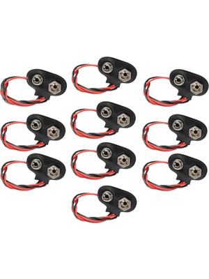 OEM 9 Volt Pil Başlığı 9V Pil Yuvası Pil Yatağı 10 Adet