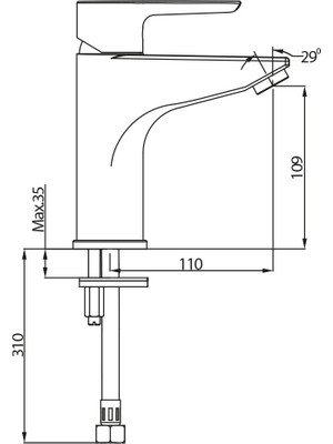 Nsk Alamera Altın Lavabo Bataryası N2015919