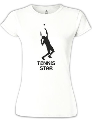 Lord T-Shirt Tenis Star Beyaz Bayan Tshirt