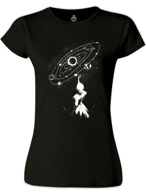 Lord T-Shirt Galaksi Siyah Bayan Tshirt