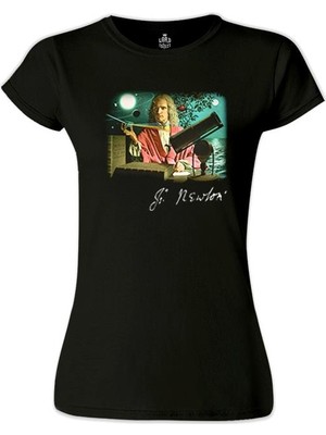 Lord T-Shirt Newton  Siyah Bayan Tshirt