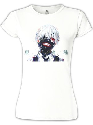 Lord T-Shirt Tokyo Ghoul 2 Beyaz Bayan Tshirt