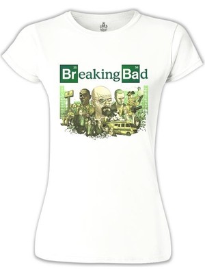 Lord T-Shirt Breaking Bad 1 Beyaz Bayan Tshirt