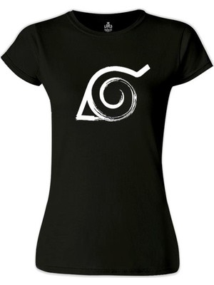 Lord T-Shirt Naruto - Logo Siyah Bayan Tshirt