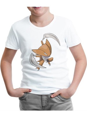 Lord T-Shirt Pokemon - Kabutops Beyaz Çocuk Tshirt