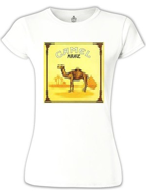 Lord T-Shirt Camel - Mirage Beyaz Bayan Tshirt