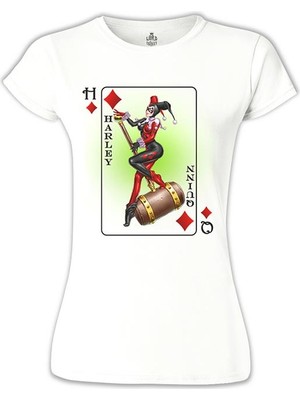Lord T-Shirt Harley Quinn - Hq Beyaz Bayan Tshirt