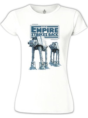 Lord T-Shirt Star Wars - The Empire Strikes Back Beyaz Bayan Tshirt